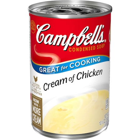 Campbells Condensed Soup Red & White Cream Of Chicken Soup 10.5 oz., PK48 000001031
